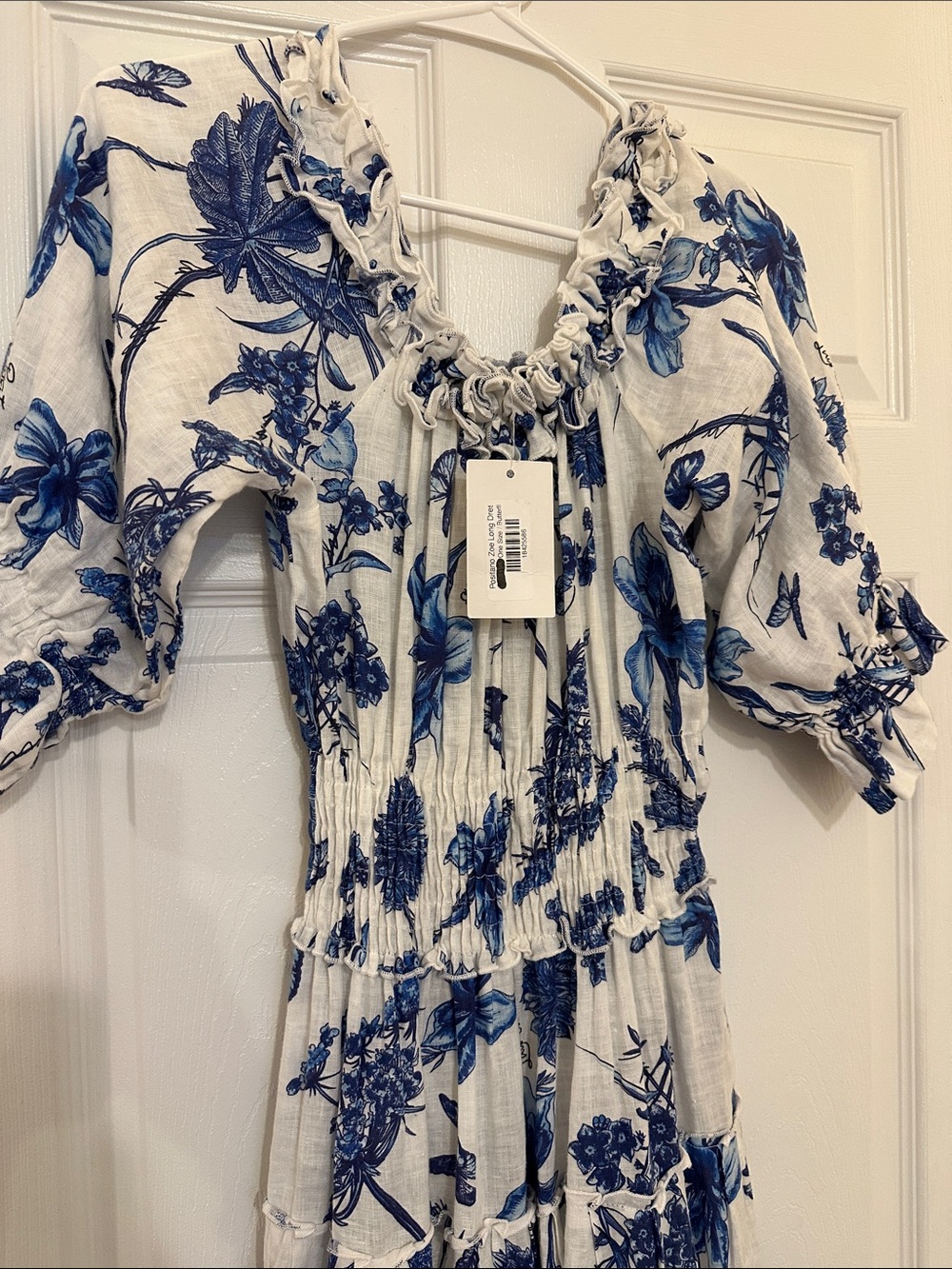 Marina St Barth Positano Zoe Long Boho Dress - Floral & Butterfly Print